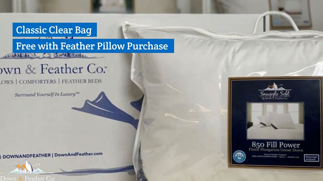 New Travel & Storage Pillow Bags | Down & Feather Co. Luxury Down Bedding