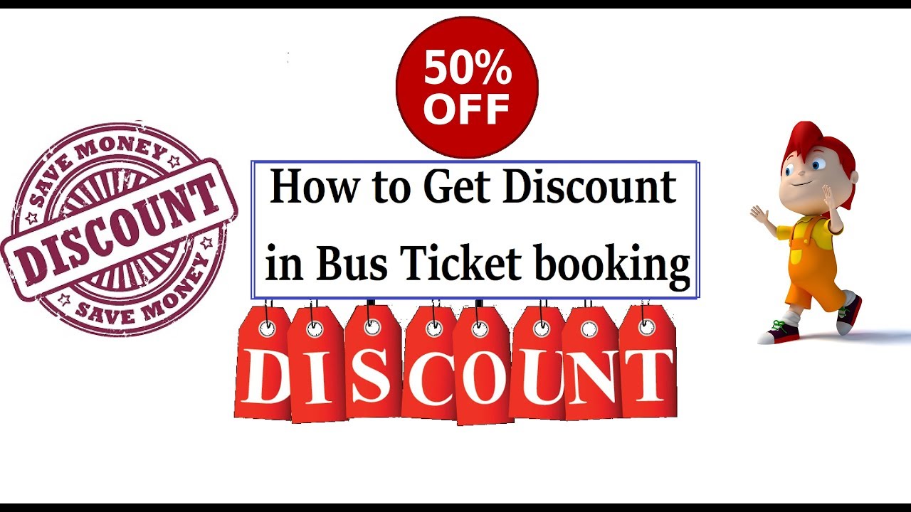 how to get discount in bus ticket booking