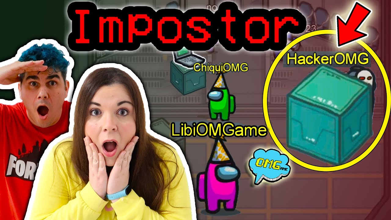 AMONG US -  El HACKER nos persigue ¿ES EL IMPOSTOR?  😱 NO TE FIES NI DE TU NOVIO