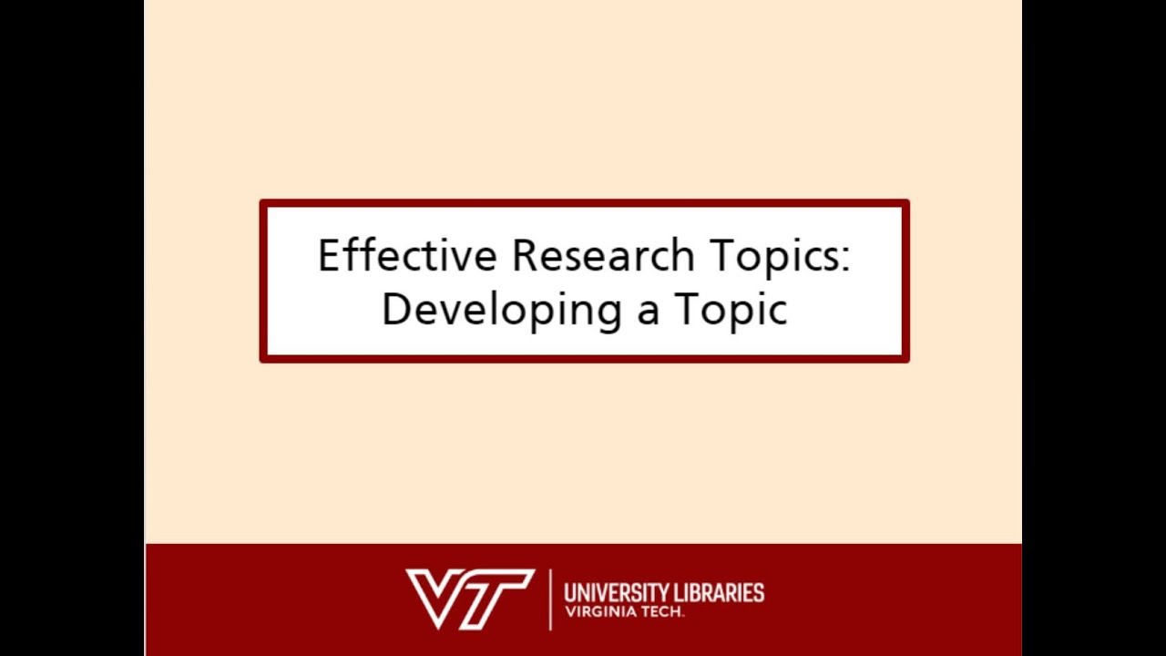 Developing a Topic