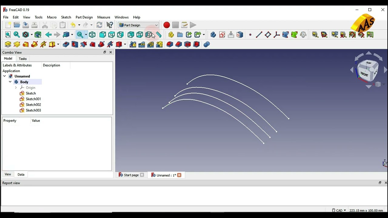 lesson 11 , how to draw surface and curve in freecad?