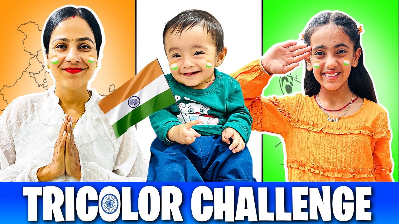 TRICOLOR FOOD Challenge | Eating only *ONE COLOR FOOD* for 24 HOURS | Republic Day Special