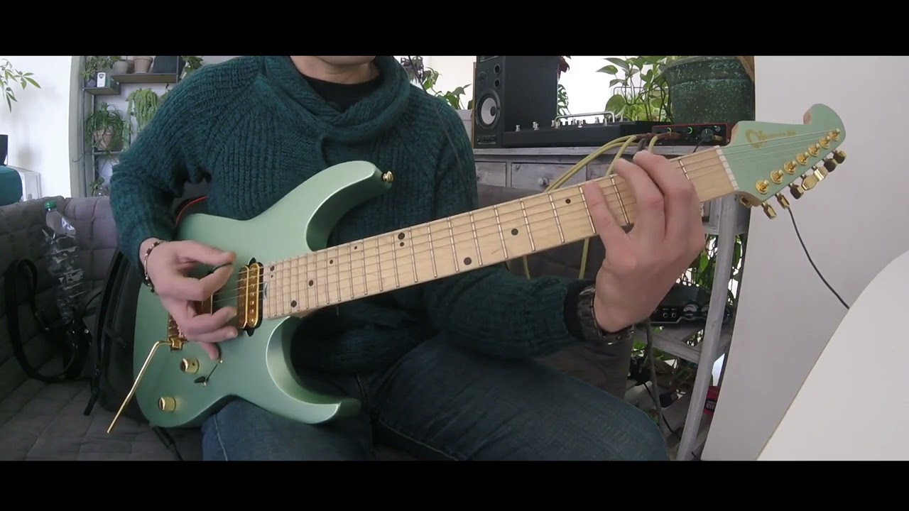 5 minutes of improvised metal guitar riffs
