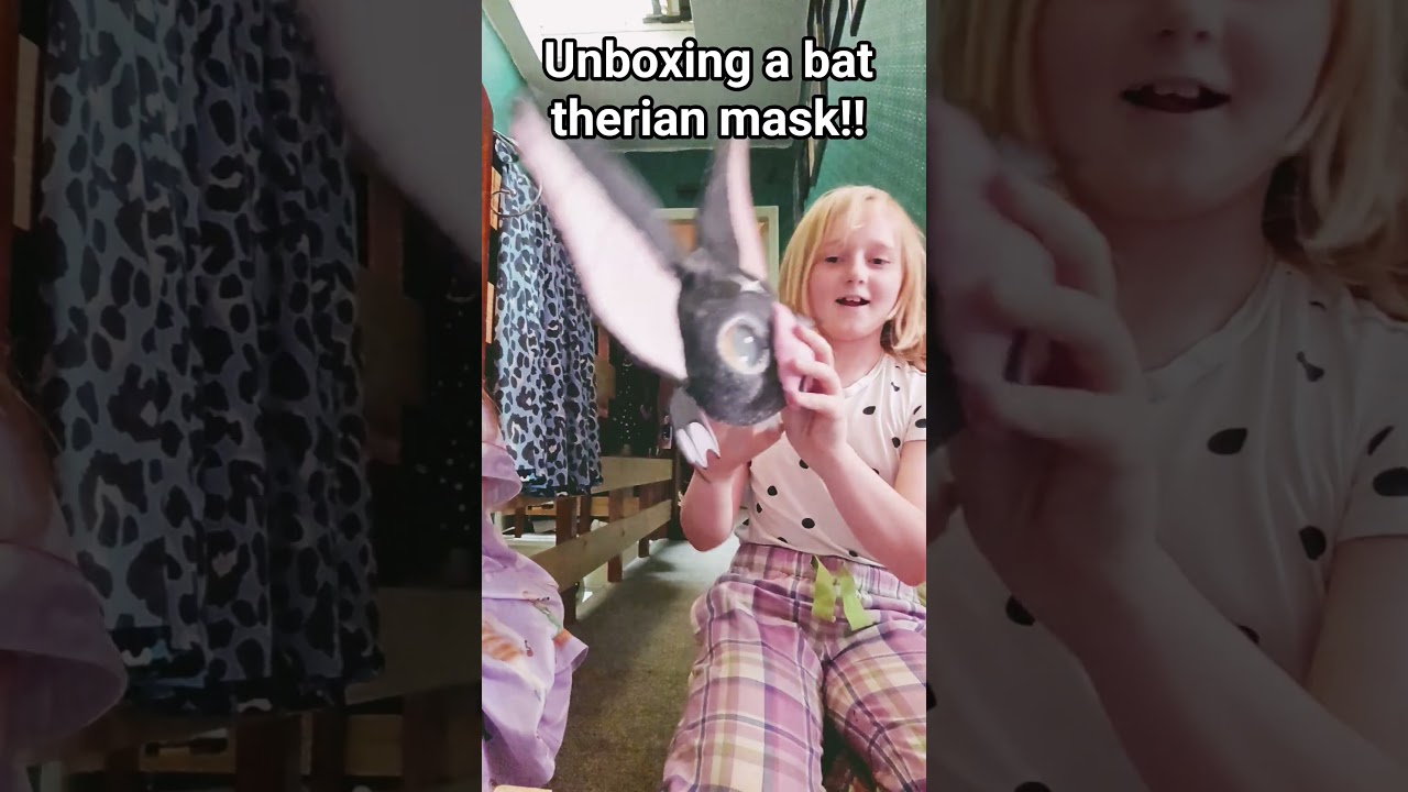 unbox a bat therian mask with me!! #therian #antizoo # bat #mask