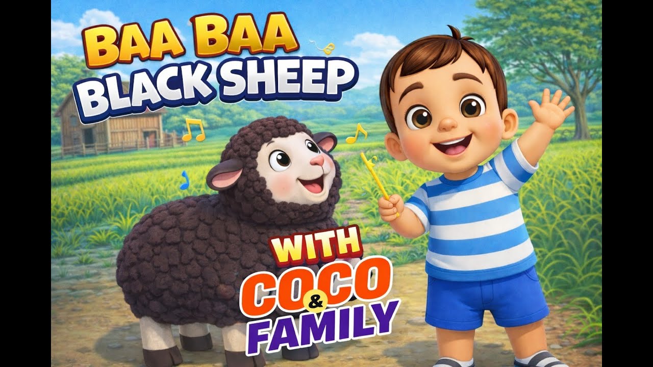 Baa Baa Black Sheep | Kids Nursery Rhymes & Songs | Coco & Family