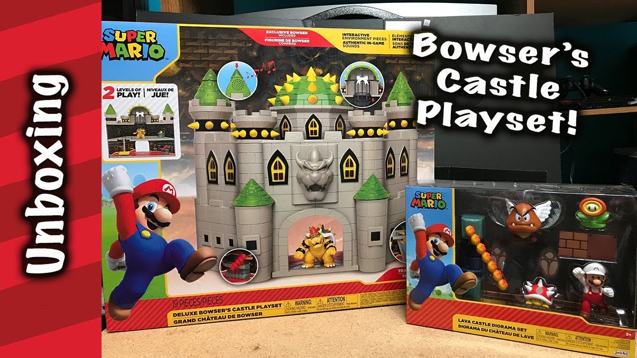Bowser's Castle Playset Unboxing! plus Metroid set!
