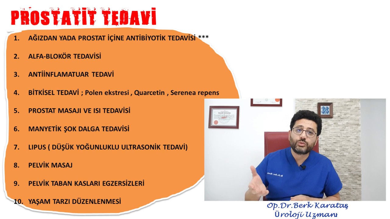 Kronik Prostatit -6  Tedavisi