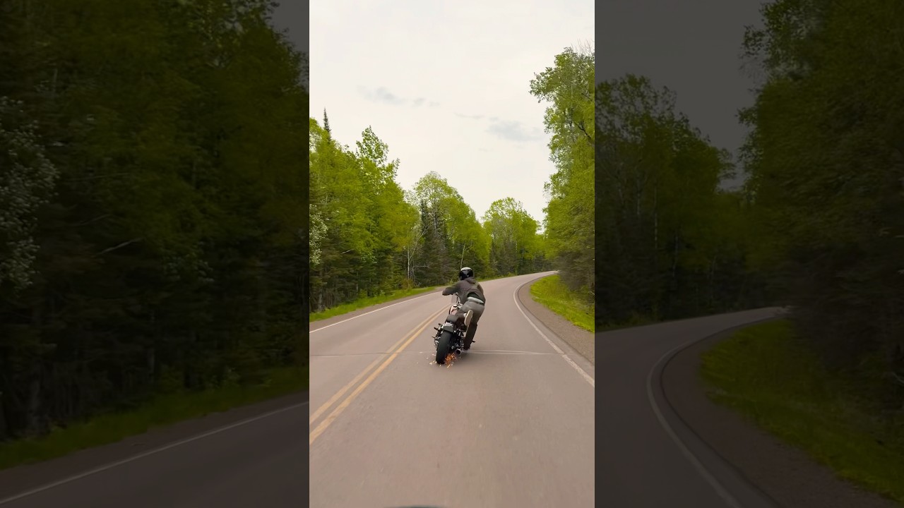 Sparks flew     #harleydavidson #automobile #bikelife #motorcycle #stunt #dyna #crash