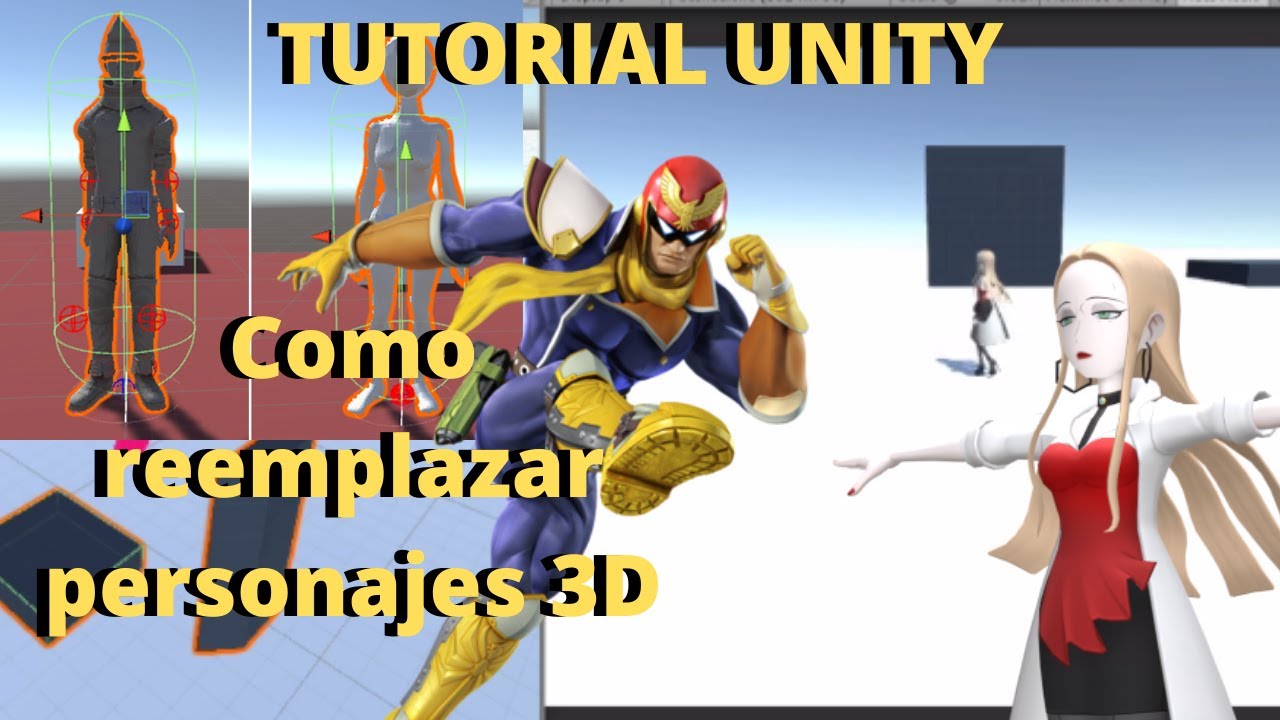 Tutorial Unity - Como reemplazar personajes 3D por otros