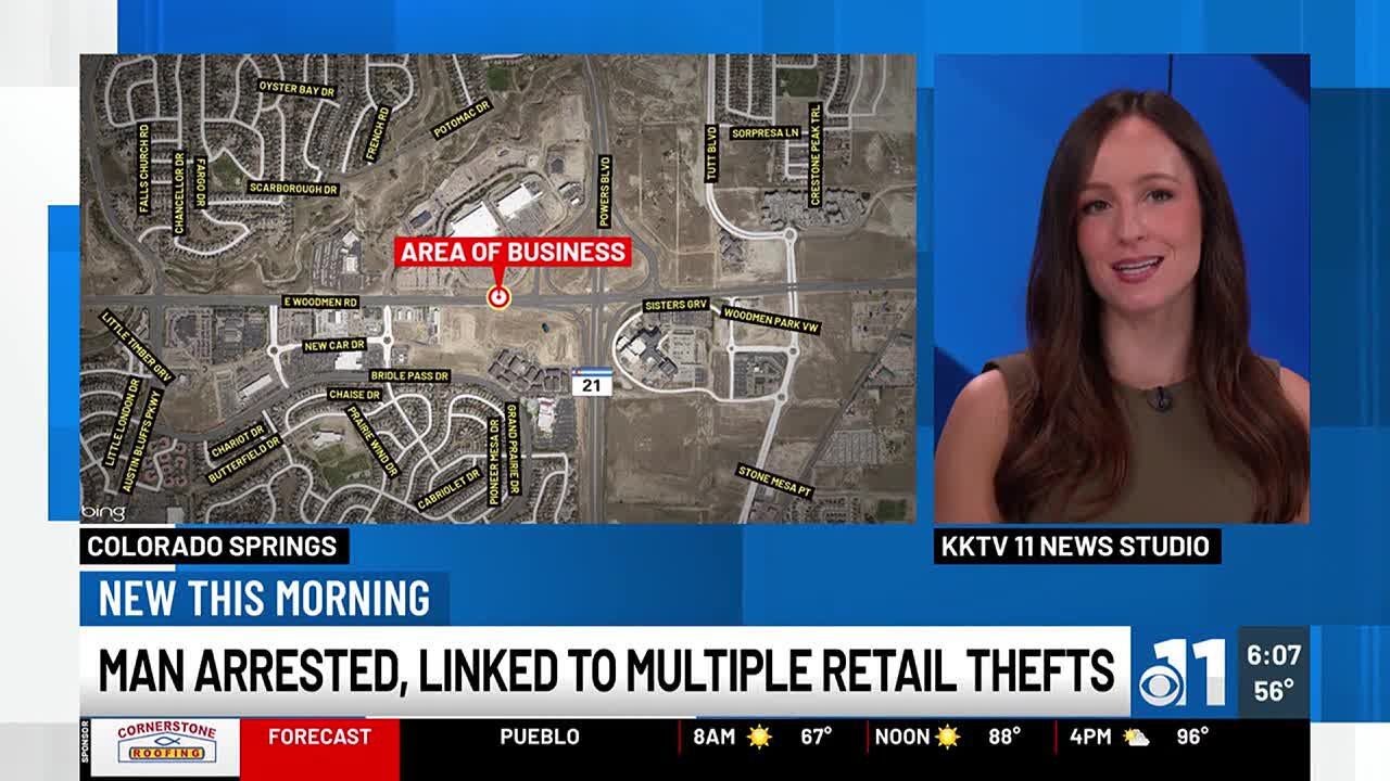 WATCH: Man arrested, linked to multiple retail thefts in Colorado Springs