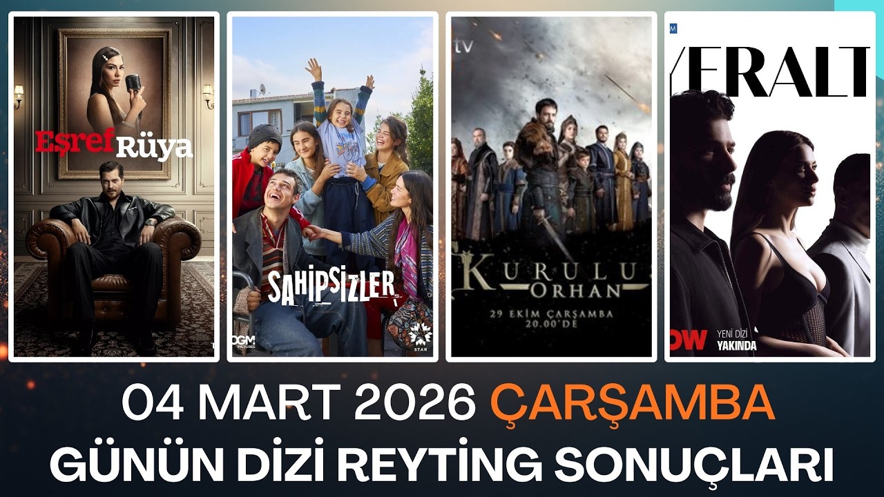 04 Mart 2026 Günün Dizi Reyting Sonuçları