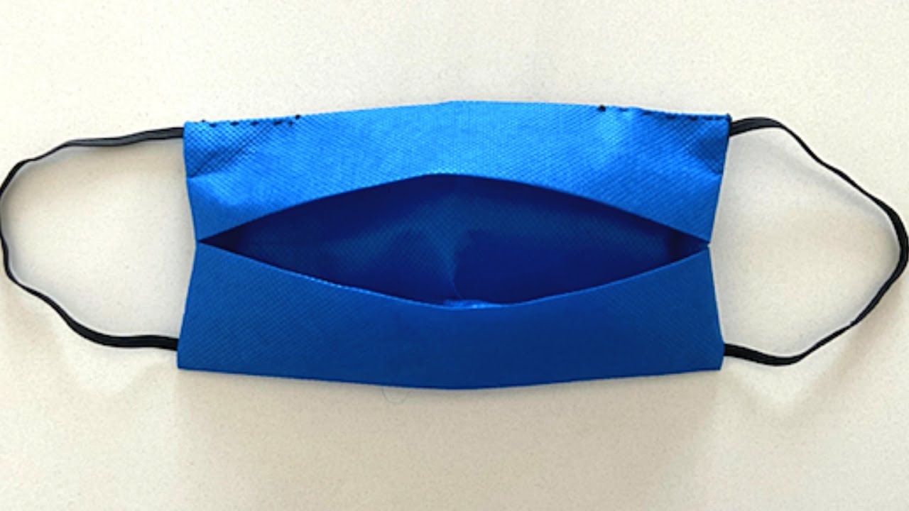 How to make a fabric face mask with filter pocket - no sewing machine