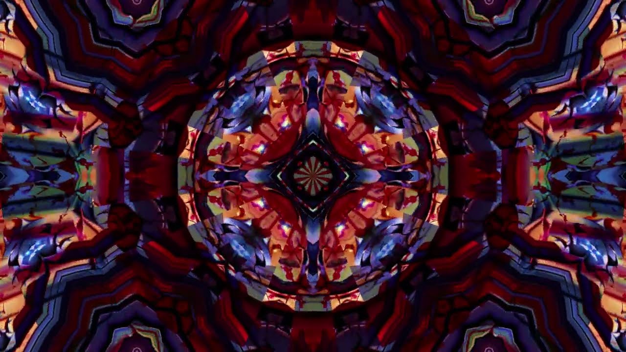 Colorful Kaleidoscope Animation TV Screensaver #81