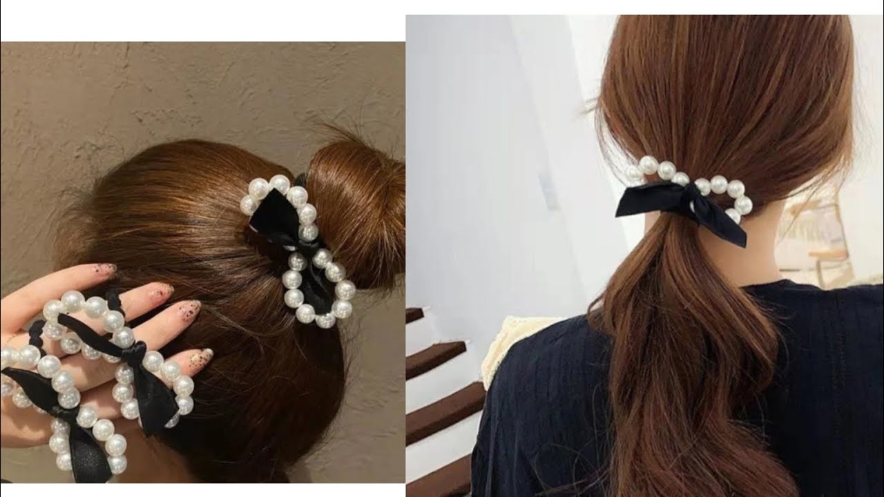 DIY!How to make scrunchies/ korean rubber band making/ korean hair accessories DIY!/#koreanhairclip 