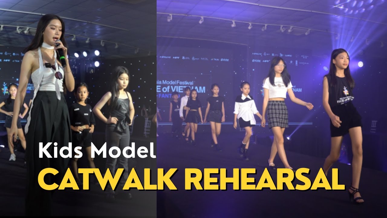 Dàn mẫu nhí tập catwalk cực chiến cho chung kết, màn đồng diễn siêu cháy | Rehearsal Face of Vietnam
