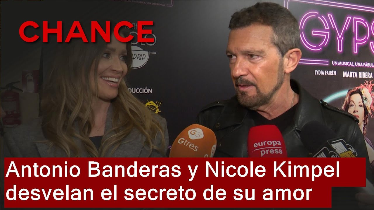 Antonio Banderas y Nicole Kimpel desvelan el secreto de su amor