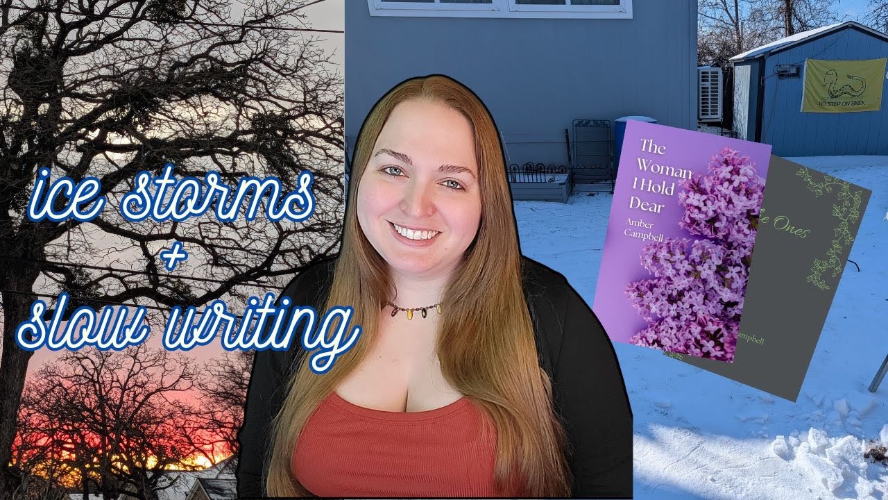 ice storm ❄️ and slow writing 📖