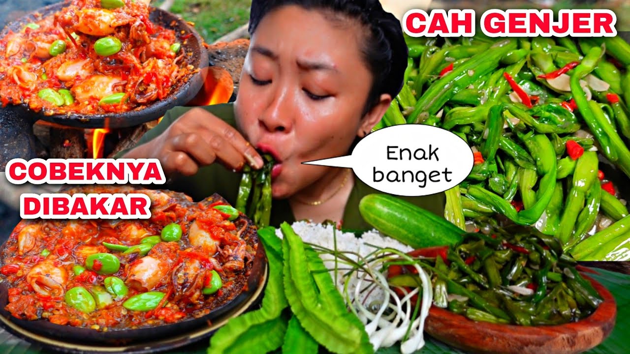 SAMBAL BAKAR, CAH GENJER , DIBUAT NAMBAH NASI 🤤..