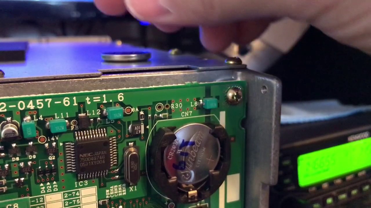 Change battery in kenwood TS-570S HF rig and others