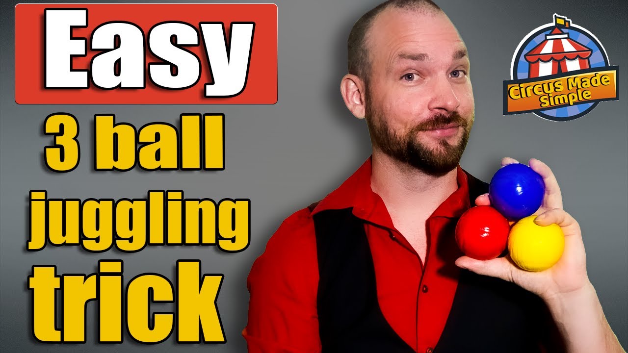 Learn your first 3 ball juggling trick, the Half Shower [Beginners tutorial]