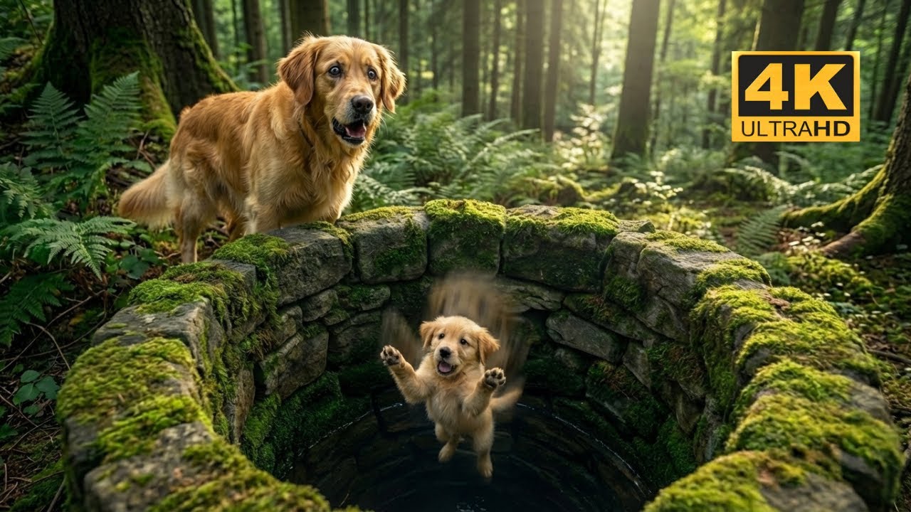 Baby Puppy Fell Into a Deep Hidden Well 😱 Big Dog Ran for Help | Emotional Dog Rescue Story