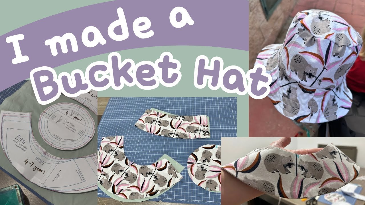I Made A Bucket Hat For My First Sewing Project