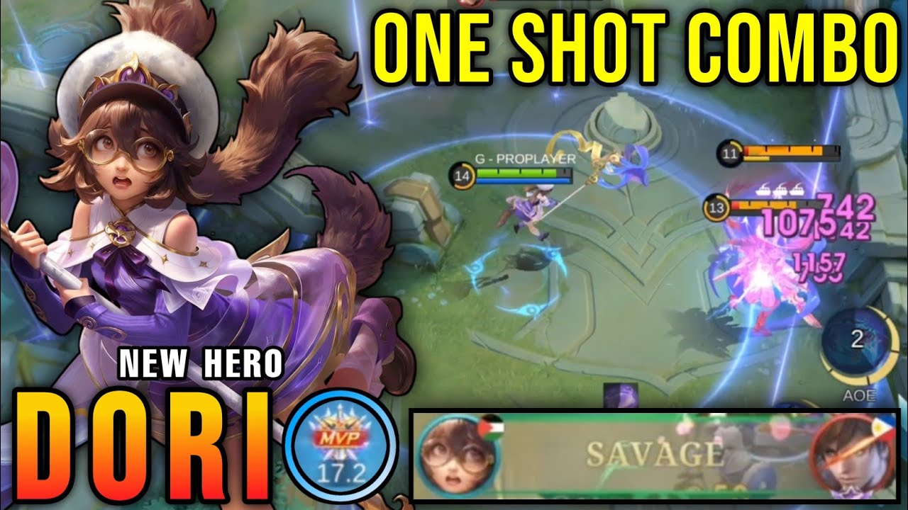 Perfect SAVAGE!! 20 Kills Dori MLBB New Hero 100% Overpowered!! - New Hero Tryout ~ MLBB