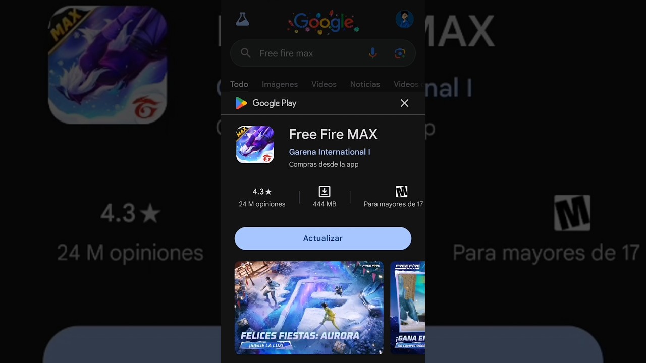 C&oacute;mo actualizar free fire Max despu&eacute;s de la actualizaci&oacute;n #freefire #videojuegos #garenafreefire #ff