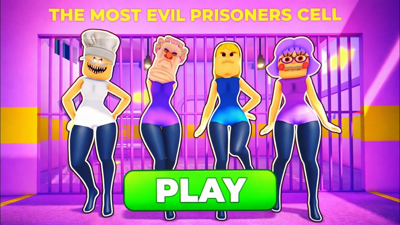 IQ 99 WOMAN POLICE PRISON RUN OBBY Impossible Escape Roblox 