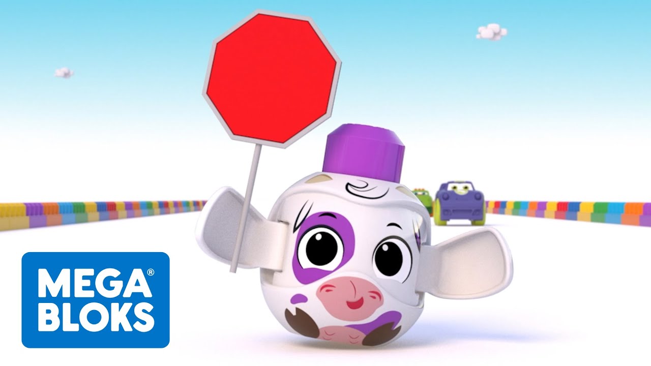 MEGA BLOKS™ | Vaca, la policia de tránsito | La compilación | Dibujos animados