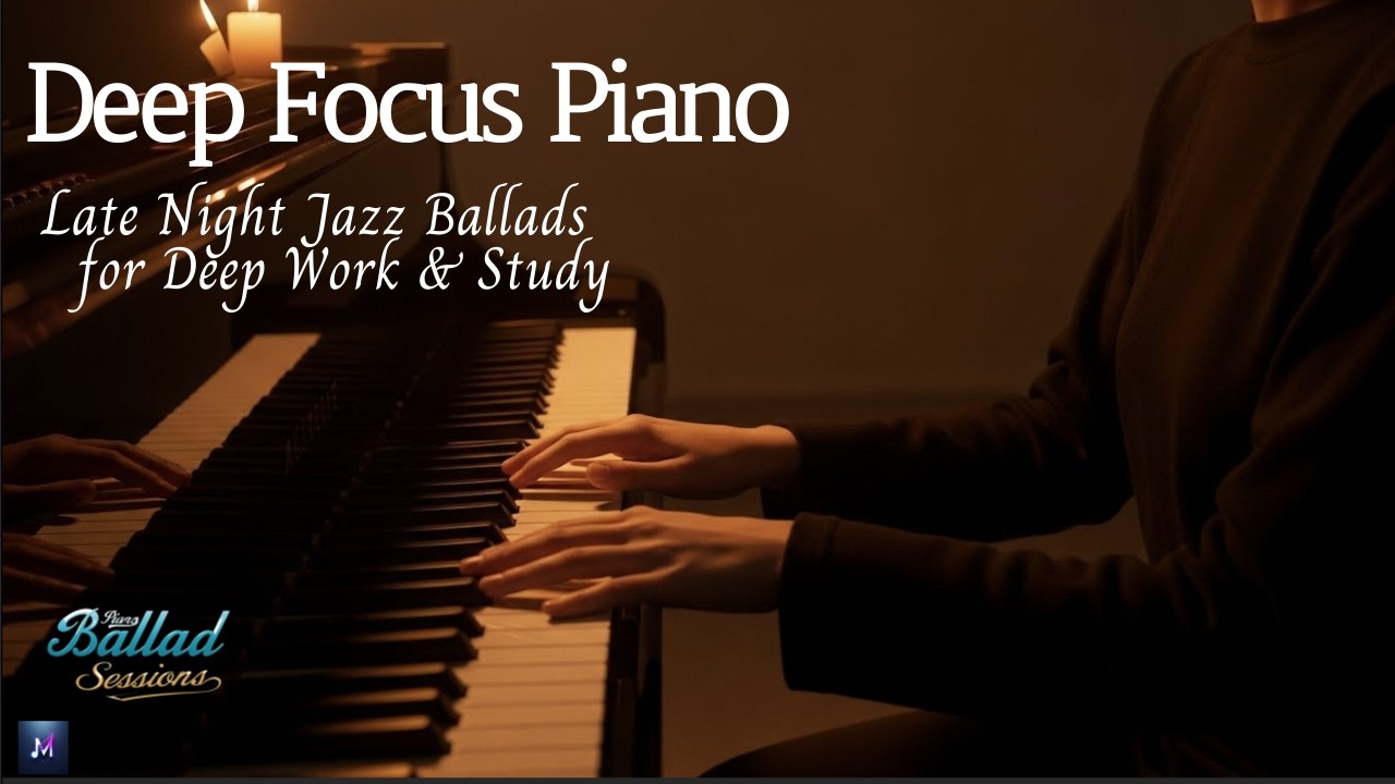 Deep Focus Piano Elegant Solitude | Late Night Jazz Ballads for Deep Work & Study Flow