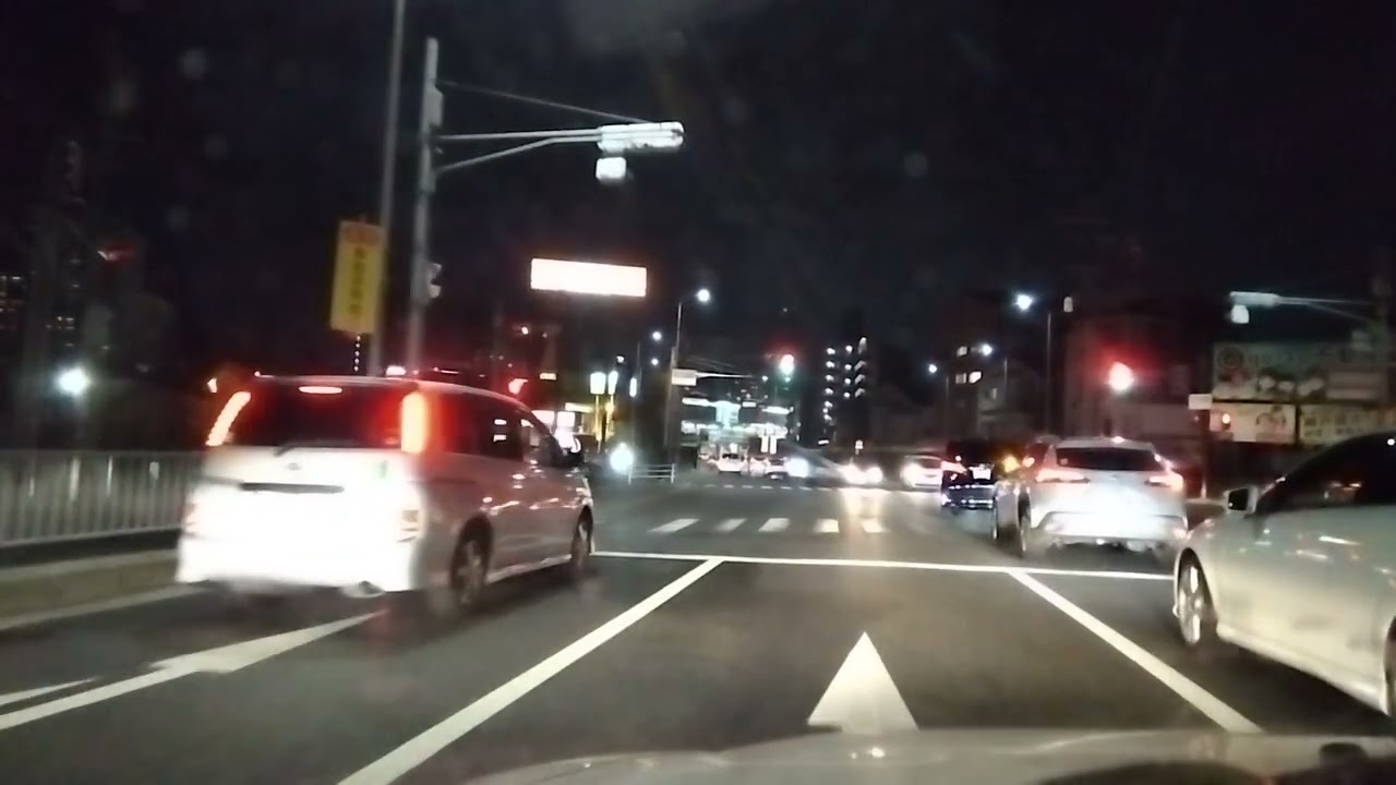 2026年2月14日 魚住センターロード、立ち呑み処がちゃぴん手前から、アスピア明石駐車場