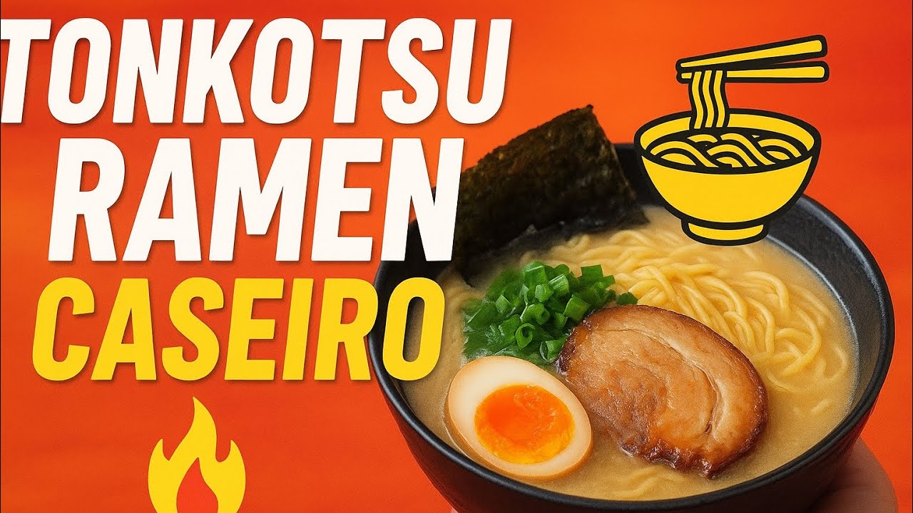 Tonkotsu Ramen CASEIRO (Versão Adaptada!) | Receita Fácil e Cremosa Que Vai Te Surpreende! 🍜🔥