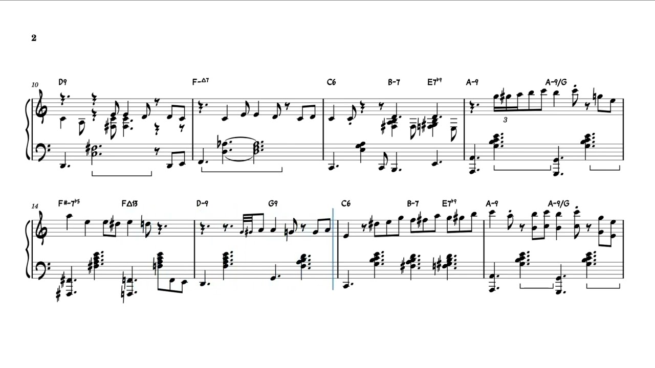 It Was Cool Cool Night Long Long Ago - for Solo Piano