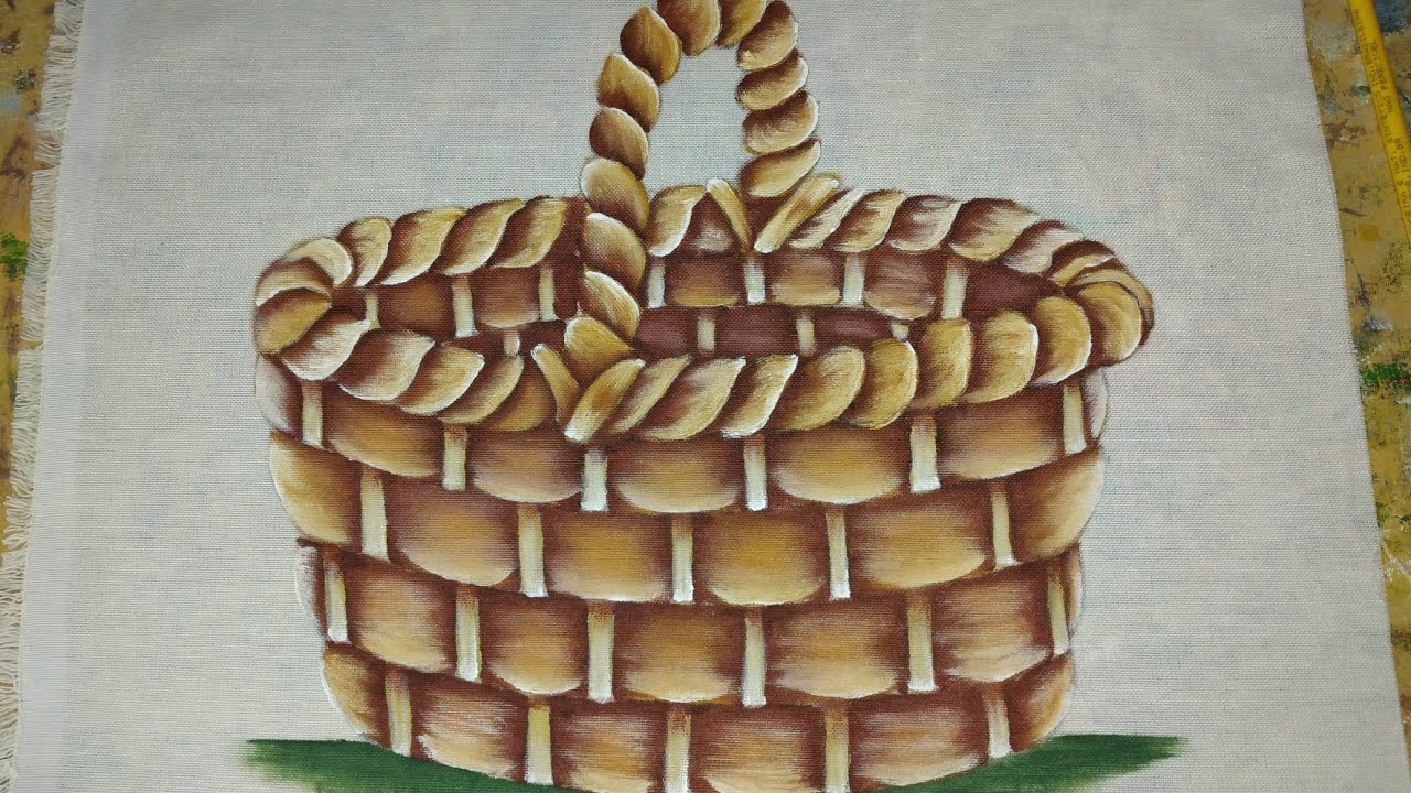 como pintar cesta