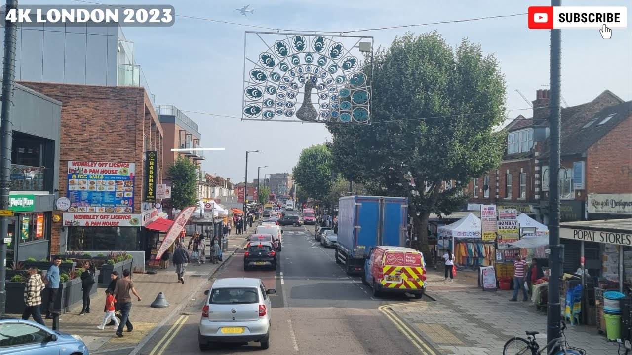 London England | Ealing Road Stroll  Immersive 4K Walking Tour of Alperton | London's Little Gujarat