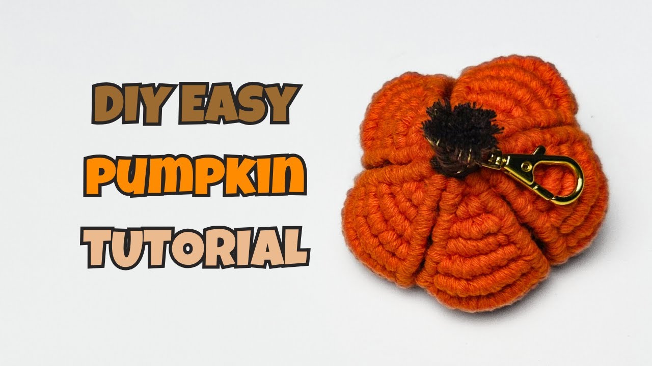 Easy DIY Pumpkin Keychain For Fall