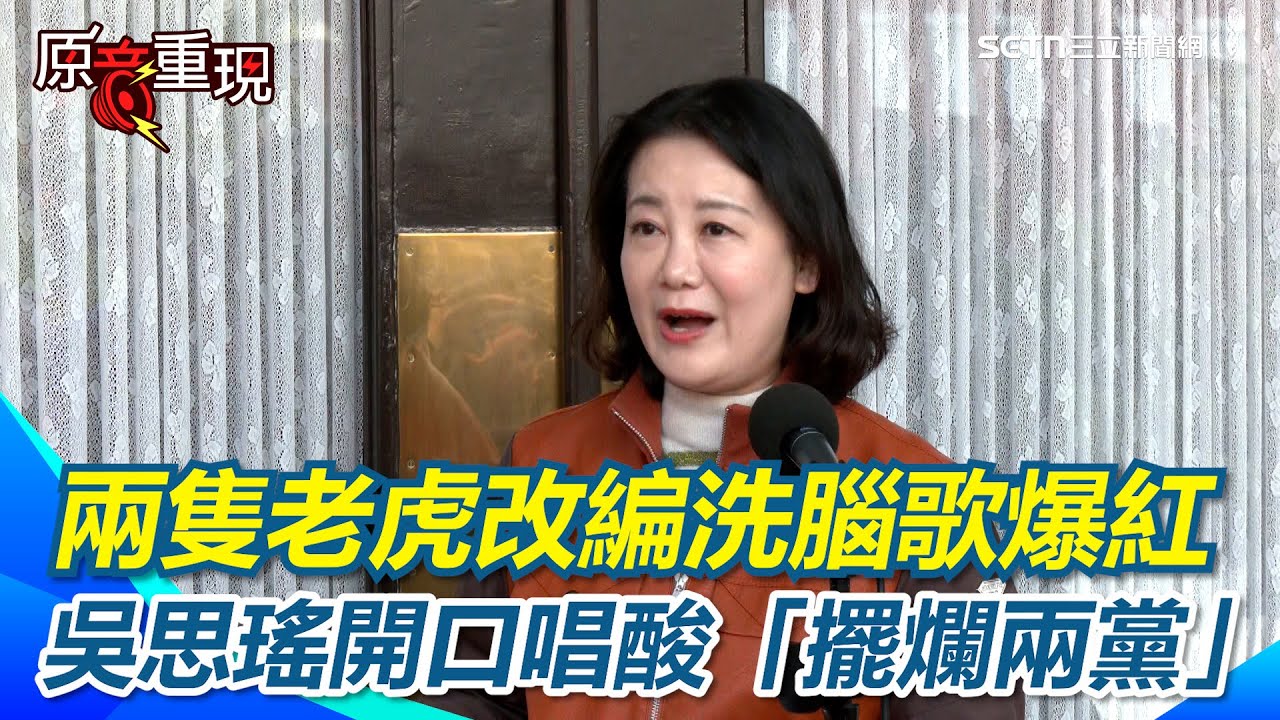 【#原音重現】兩隻老虎改編洗腦歌「擺爛兩黨」爆紅！吳思瑤立院親唱酸白藍「擺爛」 再喊積欠人民3兆總預算「欠錢不要欠過年」！｜三立新聞網 SETN.com