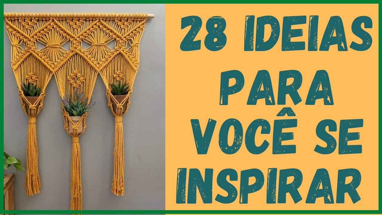SUPORTE PARA PLANTAS EM MACRAMÊ 28 Ideias Maravilhosas para se Inspirar