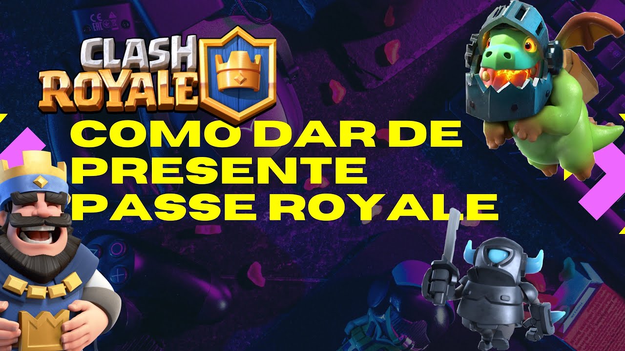 COMO DOAR PASSE ROYALE PARA UM AMIGO.  #clashroyale #supercell #amigo #passeroyale