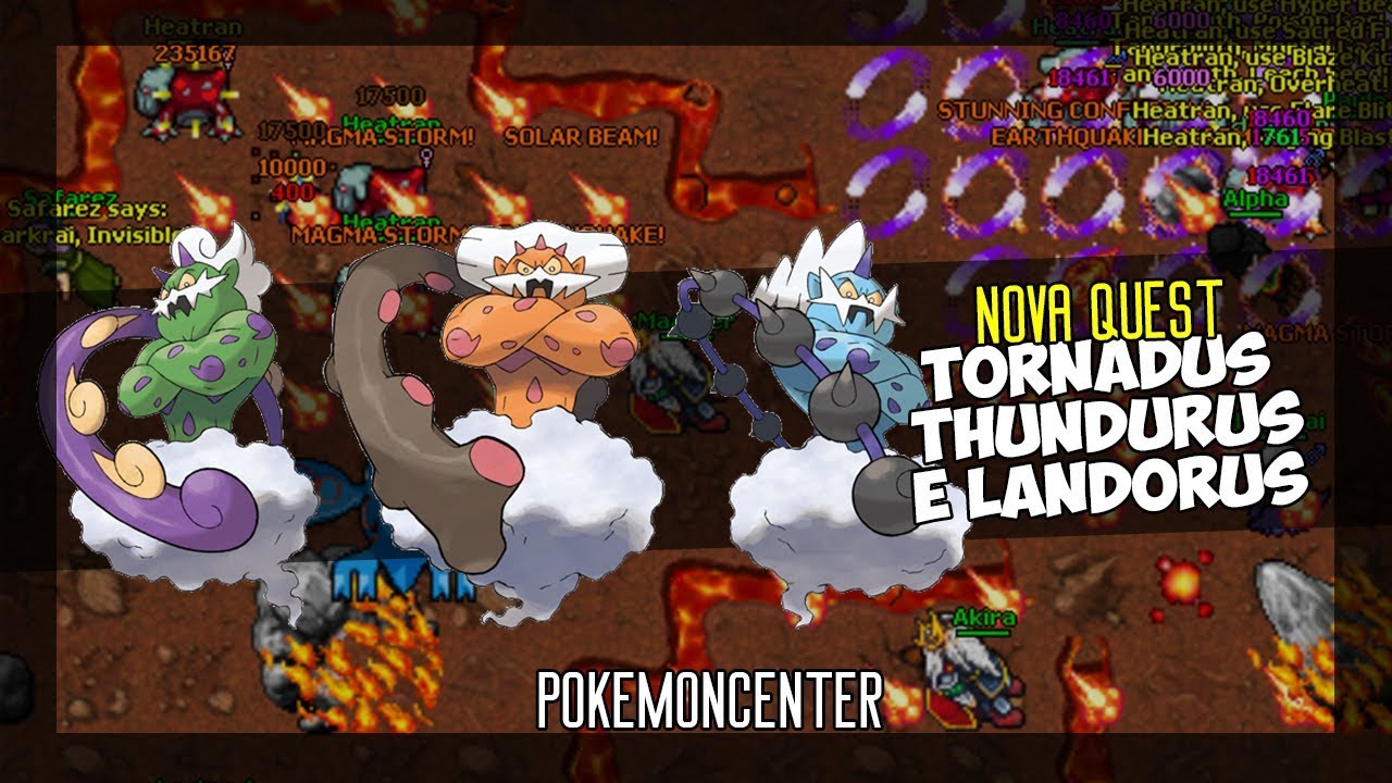 NOVO POKETIBIA 2018 - POKECENTER / QUEST TORNADUS,LANDORUS E THUNDURUS!