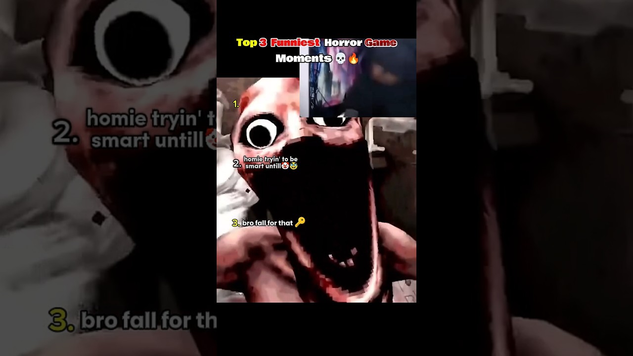 Top 3 Funniest Horror Game Moments ( Bro Trying to Be Smart 🤓) #funny #gaming #horror #scary