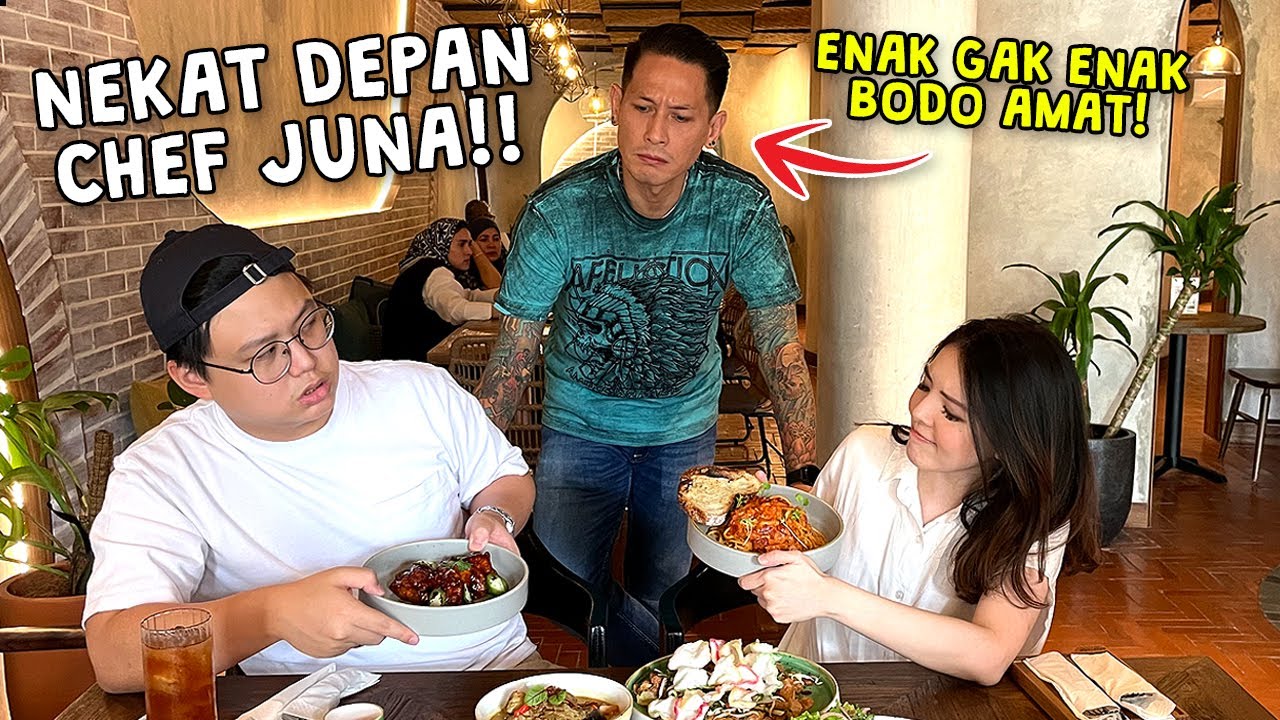REVIEW MASAKAN CHEF JUNA DEPAN ORANGNYA !! KALO GAK ENAK BODO AMAT !!