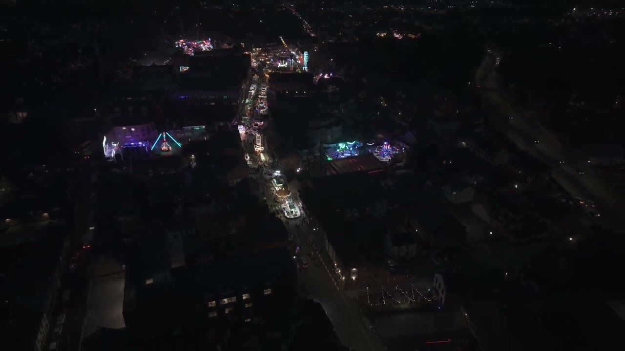 Ilkeston Charter Fair 2025 From Above