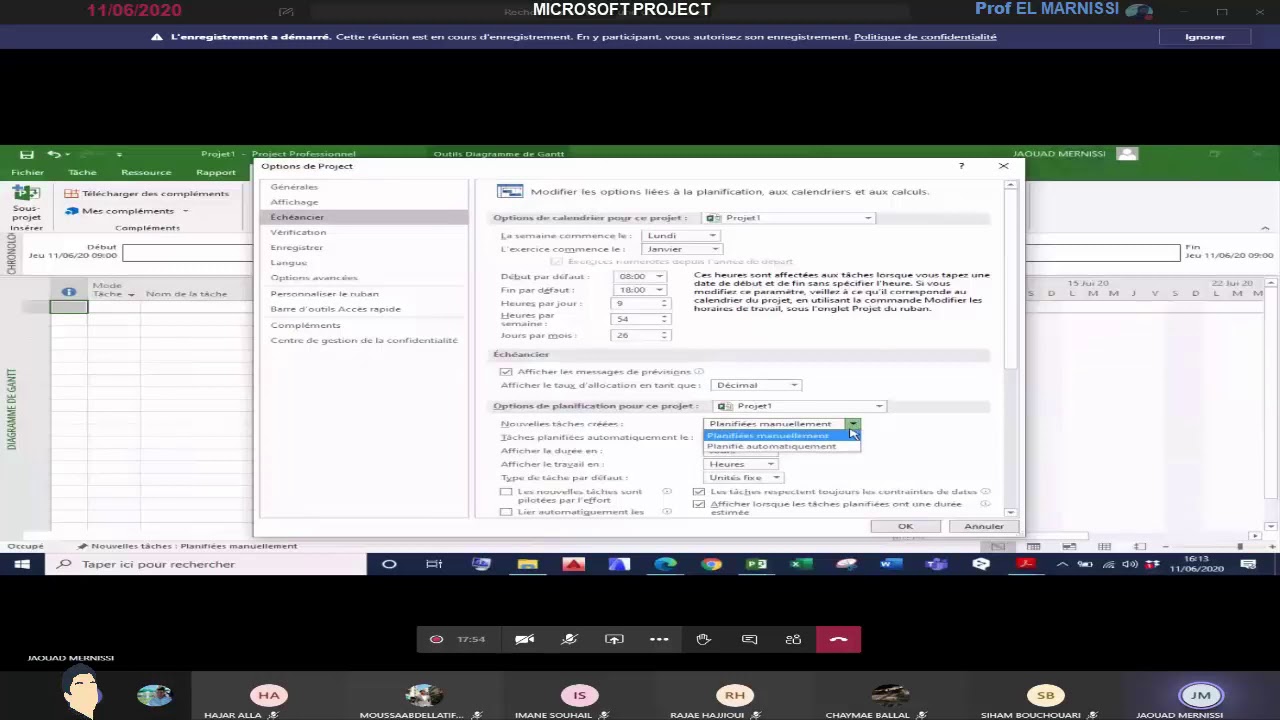 Microsoft Project - 4GC CENTRE - Prof Mernissi (11-06-2020)