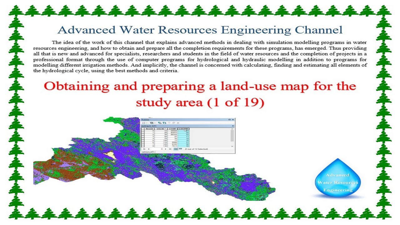 Obtaining and preparing a land use map for the study area 1 of 19