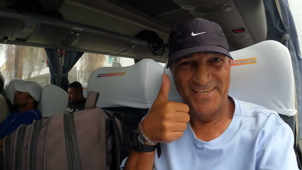 Viagem de Ônibus da Cidade de Praia Grande até a Cidade de São Paulo Brasil América do Sul 4k