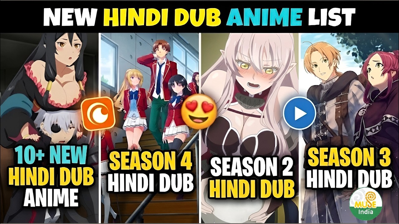 Upcoming Hindi Dub Anime List Of 2026 🤯| New 10+ Hindi Dubbed Anime | Crunchyroll