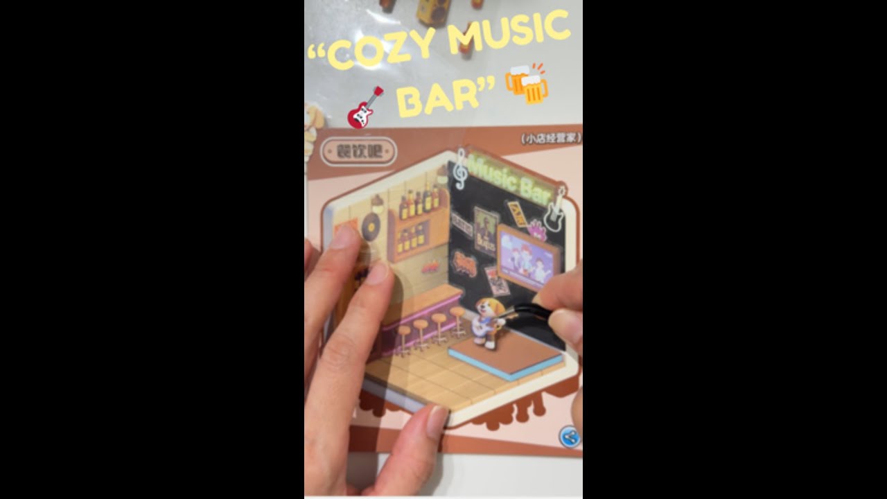 Setting up my tiny music club for 2026 🥁🎸✨ (3D Sticker ASMR)