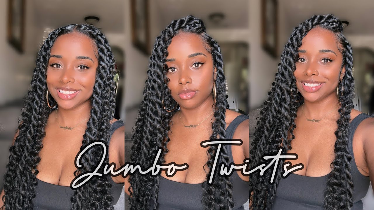 DIY Jumbo Island Two Strand Twists. The quickest protective style I’ve done, only 4 hours